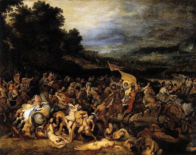 Baroque Co-creation: Jan Brueghel I and Rubens: Rubens with Jan Brueghel the Elder, The Battle of the Amazons, about 1598 © Schloss Sanssouci Bildergalerie, Stiftung Preußische Schlösser ind Gärten Berlin-Brandenburg, Potsdam 