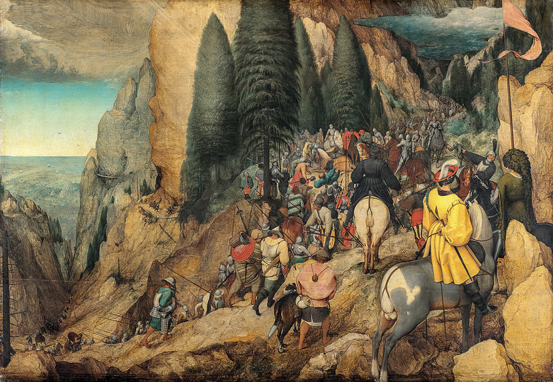 Pieter Bruegel: Pieter Bruegel the Elder (c. 1525/30 Breugel or Antwerp? – 1569 Brussels)
The Conversion of Saul
1567, oak, 108 x 156 cm
Kunsthistorisches Museum Vienna, Picture Gallery
© KHM-Museumsverband
