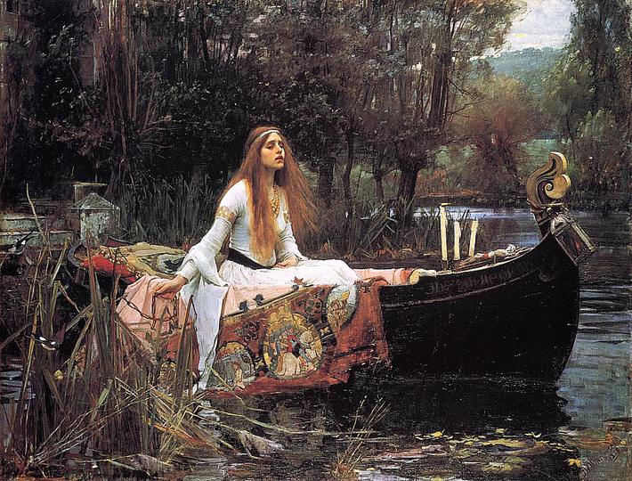 Preraphaelites: John William Waterhouse, ‘The Lady of Shalott’ 1888