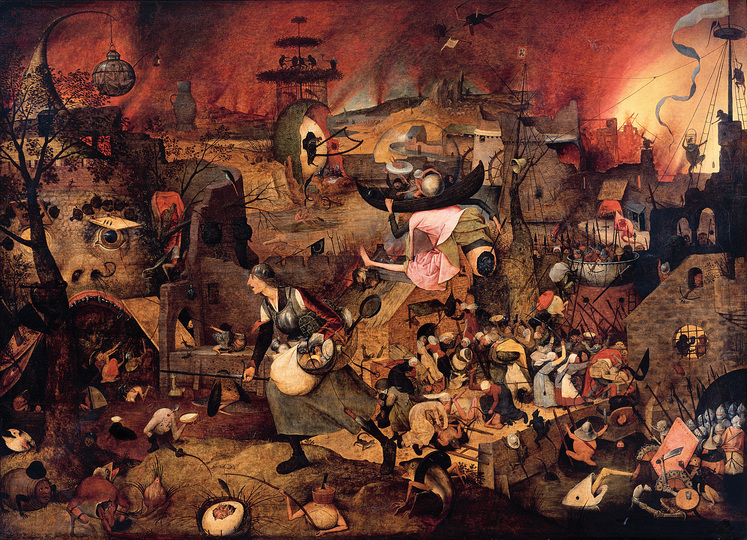 Pieter Bruegel: Pieter Bruegel the Elder (c. 1525/30 Breugel or Antwerp? – 1569 Brussels)
Dulle Griet
1563, panel, 117.4 × 162 cm
Antwerp, Museum Mayer van den Bergh
© Museum Mayer van den Bergh
