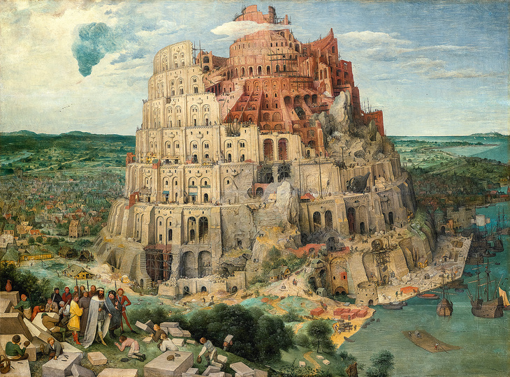 Pieter Bruegel: Pieter Bruegel the Elder (c. 1525/30 Breugel or Antwerp? – 1569 Brussels)
The Tower of Babel
1563, oak panel, 114 × 155 cm
Kunsthistorisches Museum Vienna, Picture Gallery
© KHM-Museumsverband
