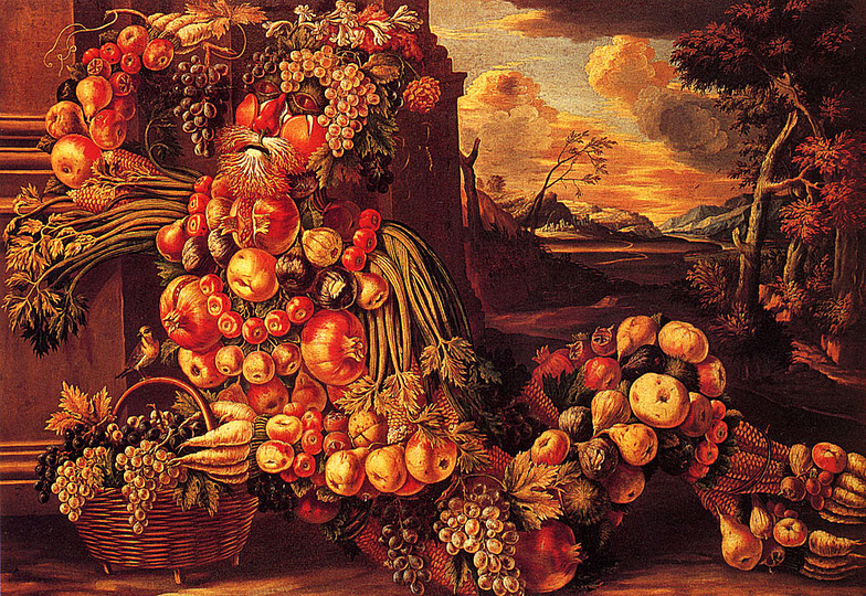 Summer by Arcimboldo: Seated Figure of Summer by Arcimboldo. 1573. Collection: Ex-Edward James Foundation, Sussex, UK.