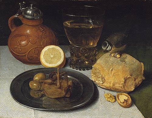 Georg Flegel: Still Life Painter: Still Life, Oil on wood; 10 5/8 x 13 3/8 in. (27 x 34 cm) Gift of Dr. W. Bopp, 1921 (21.152.1). Metropolitan Museum of Art.