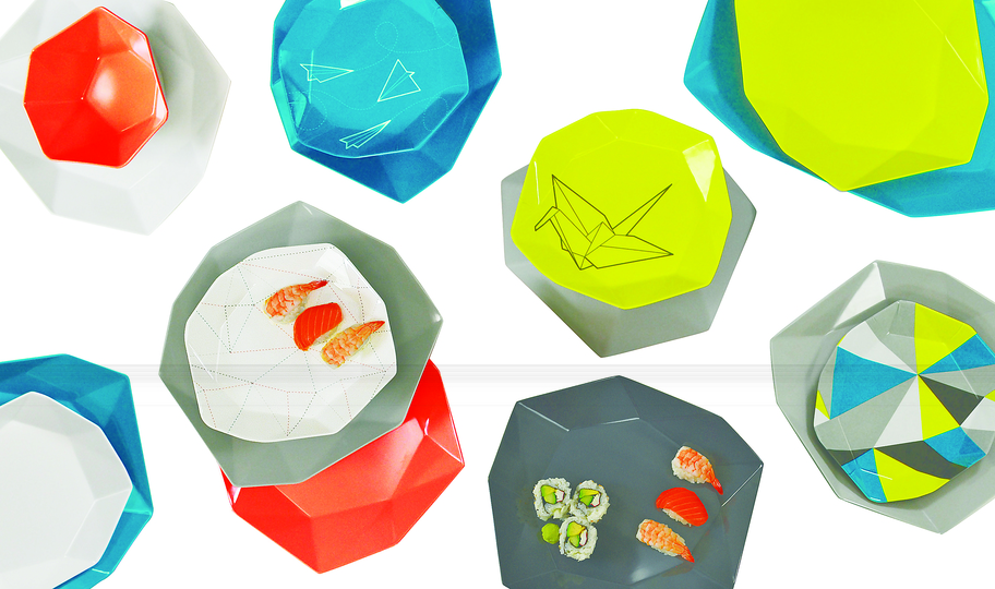 Serve Up!: Origami Collection Designer : Knack3. Stand name : KNACK 3. Show : MAISON&OBJET