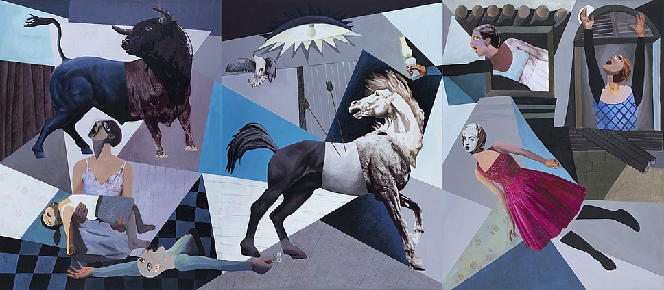 Art Dubai 2013: New Guernica by Oussama Diab at Ayyam Gallery.