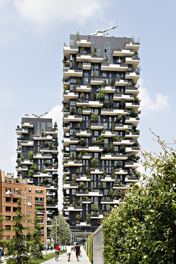 Best Highrises 2014/15: Bosco Verticale, Milan Architects: Boeri Studio Developer: Hines Italia SGR S.p.A. © Photo: Kirsten Bucher