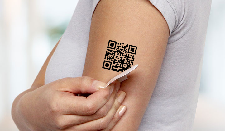 VAW: Instant tattoos with QR codes to promote the move to digital media.