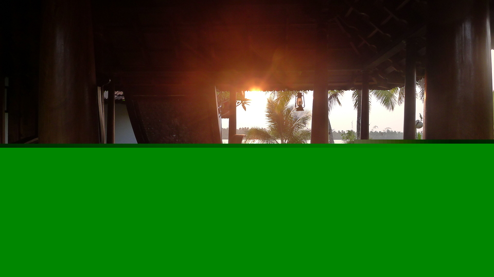 The evening in India: 