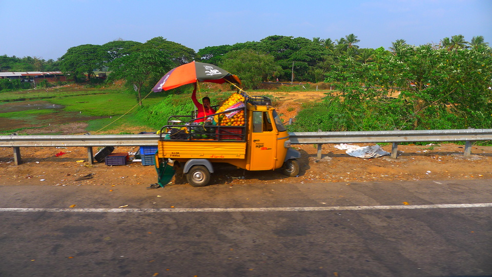 The evening in India: 