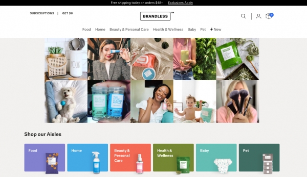 Private Labels are soaring: Brandless, an online shopping mall that offers hygiene, beauty, and wellness products reflect social issues that young consumers value. Courtesy: Brandless
